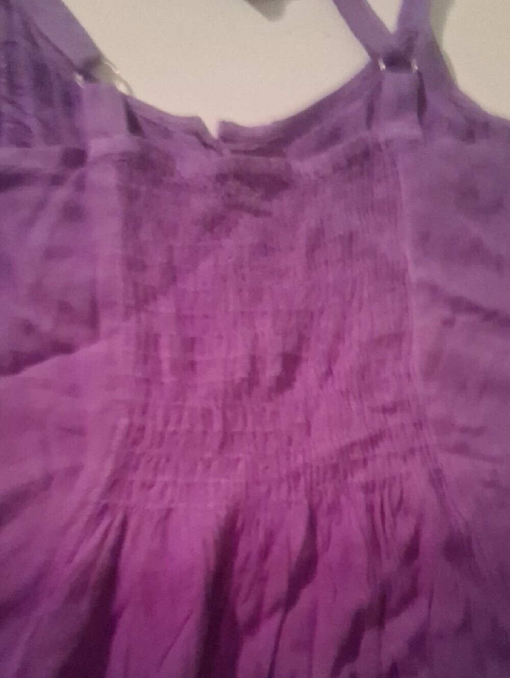 NWT Jackpot Purple Button Front Mini Dress One Size Boho Rayon - Picture 7 of 9